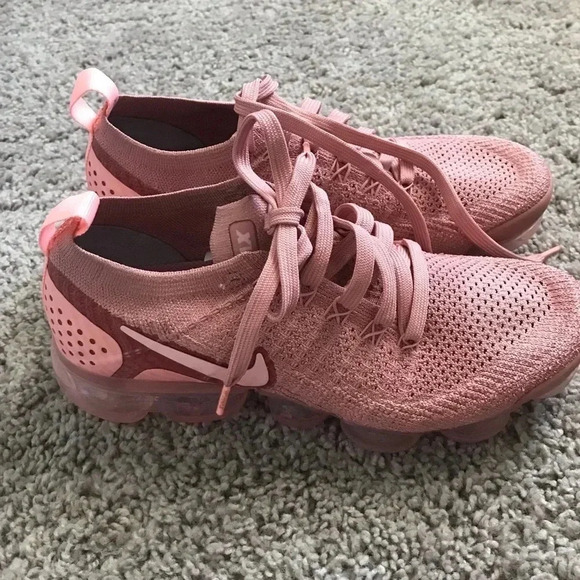 RARE Nike Mauve Pink Vapormax Fly Knit 2 Sneakers - Picture 6 of 7